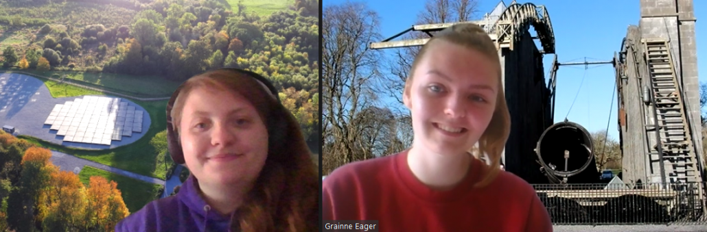 Lauren and Gráinne at I-LOFAR (Virtually of course!)